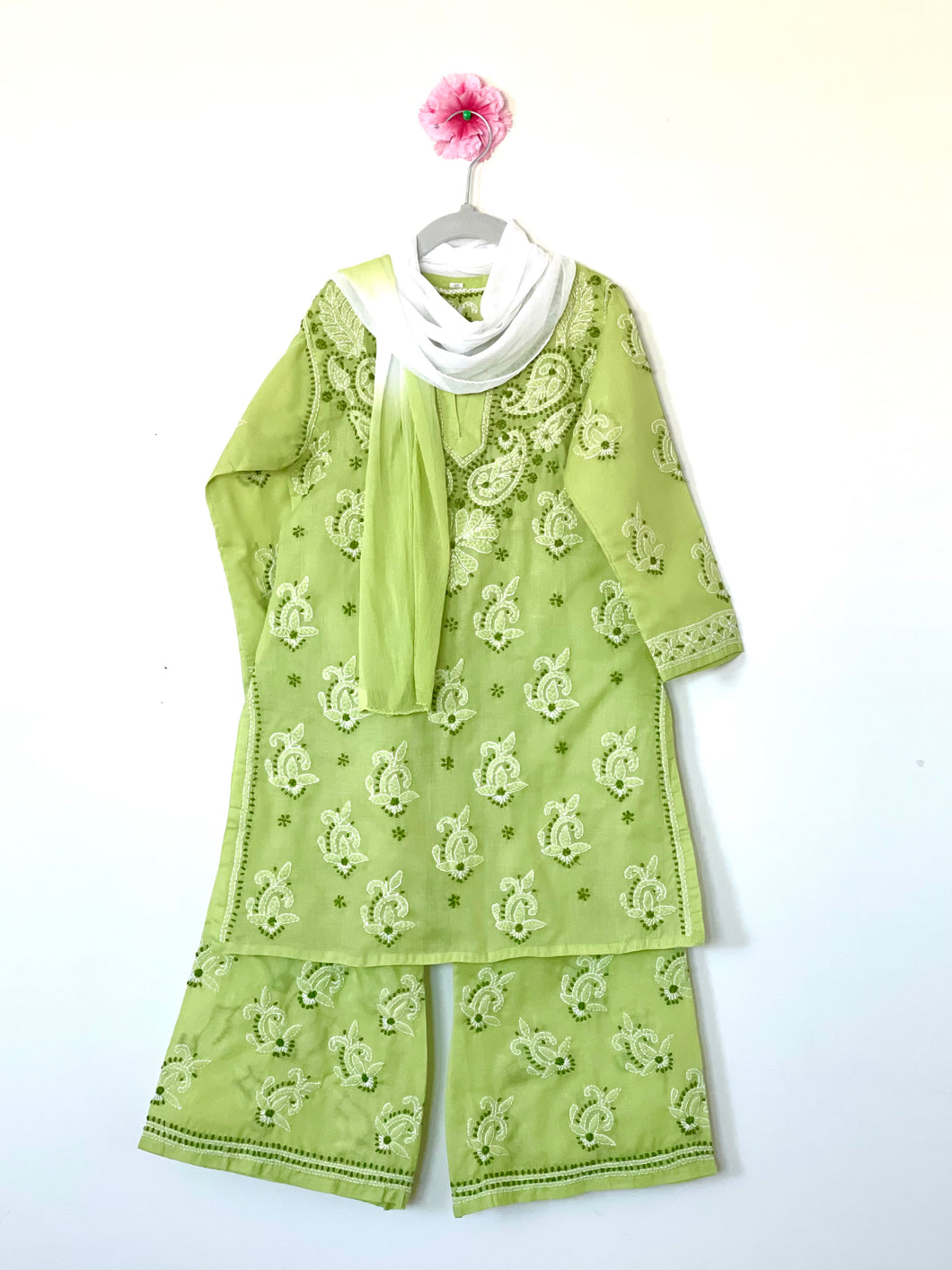 Kids Palazzo Set in Green