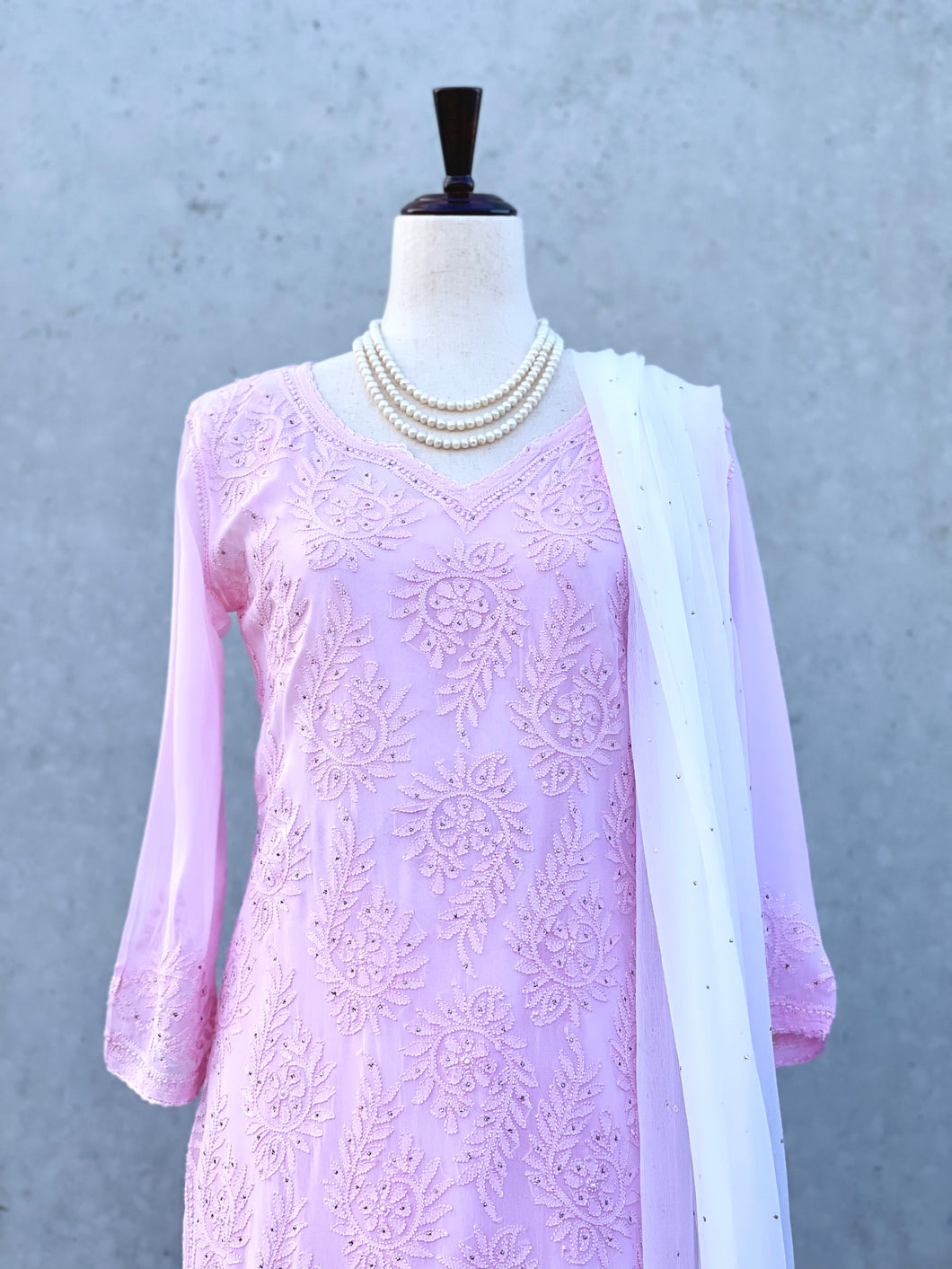 Amala Short Kurta in Pink