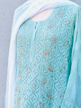 Load image into Gallery viewer, Somber Dusty Mint Green Long Kurta
