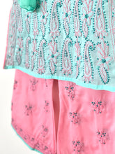 Load image into Gallery viewer, Kids Palazzo Set in Blue &amp; Pink
