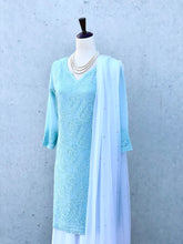 Load image into Gallery viewer, Amala Short Kurta in Dusty Teal
