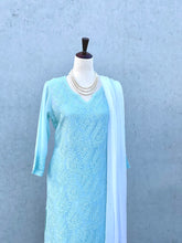 Load image into Gallery viewer, Amala Short Kurta in Dusty Teal
